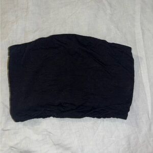 Classic Black Women's bandeau crop top